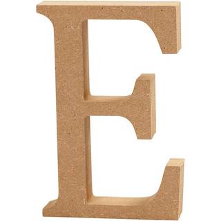 Bogstav i træ | E | 13 cm