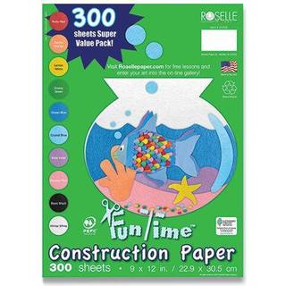 Prang (tidligere Sunworks) Byggeripapir 10 Assorterede farver 9 """" X 12 """" 300 ark