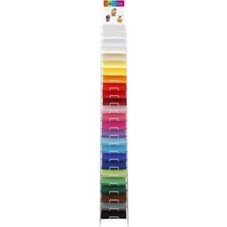 Kulørt karton, A4, ark 210x297 mm, 180 g, ass. farver, 24x100 ark/ 1 pk.