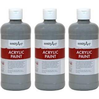 Rock Paint & Handy Art RPC101105-3 16 oz akrylmaling gr? - 3 hver