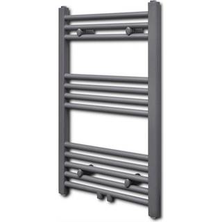 Håndklæderadiator Centralvarme Grå - Lige / 500 x 764 mm