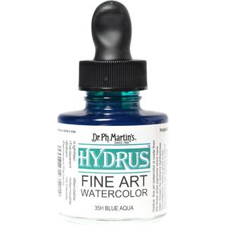 Dr. Ph. Martins Hydrus Fine Art (35 timer) Vandfarveflaske 1 ounce (pakke med 1) Blue Aqua