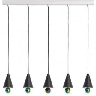 Petite Friture CHERRY LED Pendel System Lineær 5 Stk. Ekstra Lille Sort