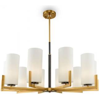 Maytoni lysekrone Fortano, 10 lyskilder, glas, E27