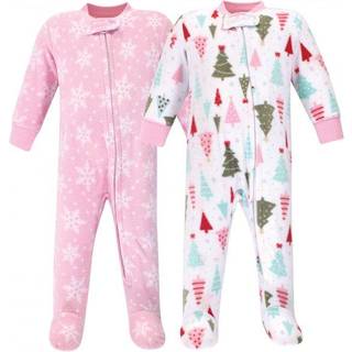 Hudson Baby Unisex Baby Fleece Sleep and Play Sparkle Trees 0-3 måneder os