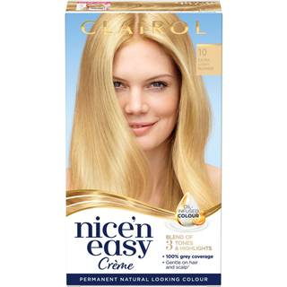 Clairol Nice' n Easy Permanent Hair Dye Extra 10 Lysblond