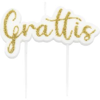 Grattis kagelys, 1 stk