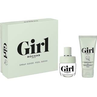 Rochas Girl Giftset 160 ml Edt Spray 60ml/Exfoliating Body Wash 100ml