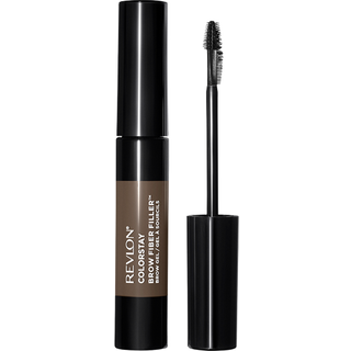 REVLON ColorStay Brow Fiber Filler Gel - Vandtæt, langtidsholdbar bryngel med fibre til fyldigere og definerede bryn, Gråbrun 6,5 g