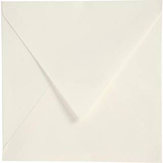 Råhvide Kuverter 16x16 cm - 50 stk. i 120 g papir