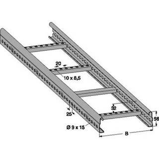 Mp bolagen Kabelstige 300 mm 3 meter el-forzinket