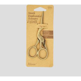 Storke Saks - Broderi Saks - Antik Guld