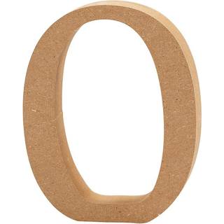 Stort Træbogstav 'O' - 8 cm Høj, 1,5 cm Tykkelse