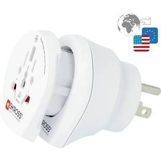 Rejseadapter World-to-USA/EU Jordet - Hvid