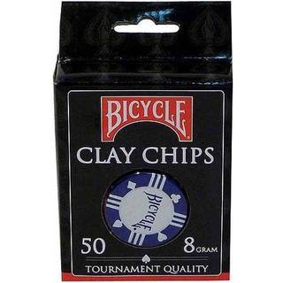 Bicycle Clay Poker Chips 50 Count 8 Gram
