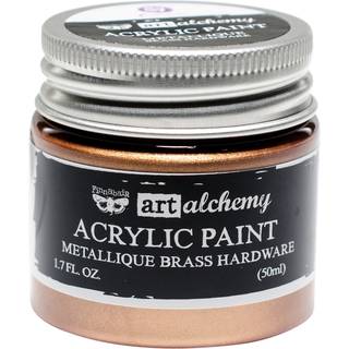 Prima Marketing Finnabair Art Alchemy Acryl Maling 1,7 Fluid Ounces Metallique Brass hardware