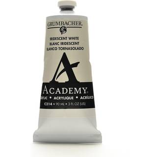 Grumbacher 90 ml Metal Tube Academy Acryl Maling Gloss Irisent White