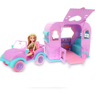 Sparkle Girlz Dukke m. jeep og campingvogn (100176)