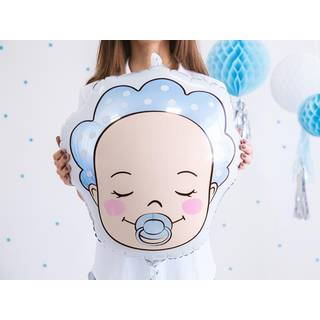Folieballon Babydreng Lyseblå 45 cm – Charmerende blikfang til babyshower