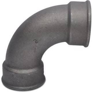 Georg Fischer kort bøjning 90° sort 3/4'' muffe-muffe