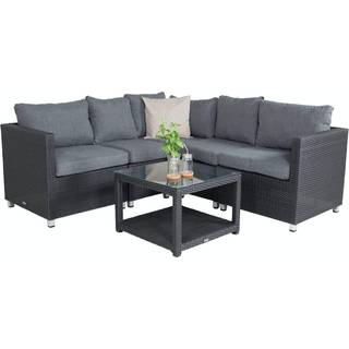 Venture D. loungesæt Vamos hjørnesofa og bord 9612-007 inkl. hynder