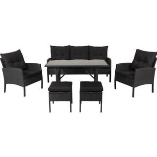 Venture D. loungesæt Bank sofa, 2 stole, bord og 2 otto 1527-201 inkl. hynder