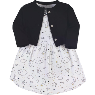 Hudson Baby Baby Girls Cotton og Cardigan Set Casual Dress Dreamer 2t Us