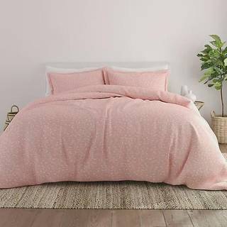 Linned Market Duvet Cover Queen (Pink) - Oplev hotellignende komfort med enestående blødhed udsøgte udskrifter og solide farver til et drømmende