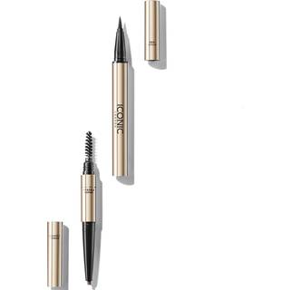 Iconic London Triple Precision Brow Definer Chestnut Brown 0,1 g + 0,33 ml