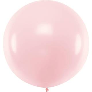 1 stk Kæmpe pastel lyserød ballon - 1 meter