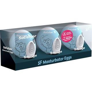 Satisfyer Masturbator Egg Set Savage 3 pack