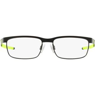 Oakley Børn OY3002 STEEL PLATE XS 300204 Optiske stel Metal Sort Transparent Firkantet Normal