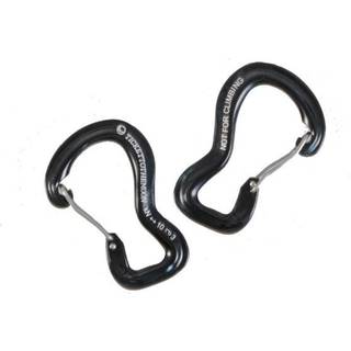 Ticket to the Moon Hammock Carabiner Pair 10kn Black, One size
