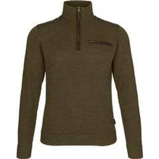 Buckthorn Half Zip Sweater Shaded Olive Melange - Seeland