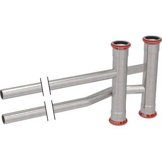 Geberit 1550890 Stigrørsfordeler Galvaniseret 22 x 22 x 12 mm