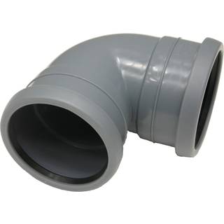 Pipelife 172364 Bøjning med 2 ærmer, 88,5° 75 mm