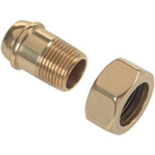 MMA 4161207 Nippel lige, til radiatorventil, med møtrik DN 15