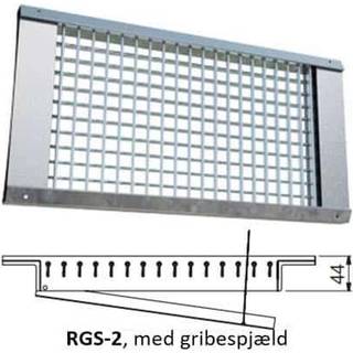 Lindab RGS rundrørsrist - RGS-2 - 1025 mm, 75 mm (min. kanalmål Ø160)