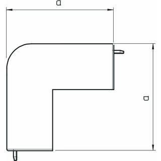 Wdk Hjørne Udv. 60X110 Mm Hvid Ral 9010 Obo