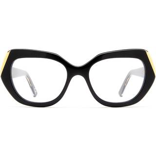 Marni Kvinde Antelope Canyon Black 47B Optiske stel Acetat Sort Geometrisk