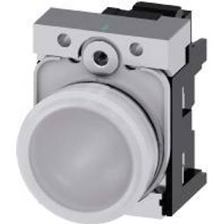 Siemens Signallampe, 22mm, rund, metal, hvid