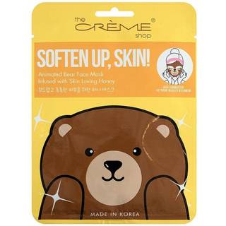 CRME -butikken animeret Miss Bear Face Mask Hydrating Face Mask Korean Skincare Mask With Watermelon Animal Face Mask Sheet Watermelon Face Mask