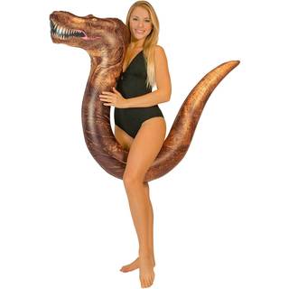 PoolCandy Ride-On T-Rex opustelig Svømme-Nudel - Stor Dinosaurie Poolflyder (Kan bære op til cirka 90 kg)