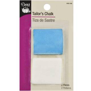 Dritz 2 t?ller skr?ddersy kridt (pakke med 1) bl? hvid