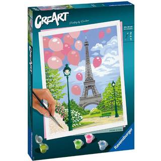 CreArt Paint by Numbers - Forår i Paris
