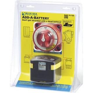 Hovedafbryder Blue Sea Systems Add-A-Battery Kit, 12 - 32 V, 350, med skillerelæ + flerpositionsvælger