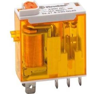 Finder Relæ 2c/o 8a 110vac, led+test knap