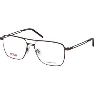 Hugo Boss Mand HG 1145 SVK Optiske stel Metal Rutenio semi -opaque sort Firkantet