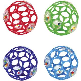 Oball Rattle babylegetøj bold - 1 stk - Ø:9 cm - Fra 0 år.