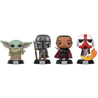 Star Wars POP! Movies Vinyl Figure 4-Pack Mandalorian Holiday 9 cm